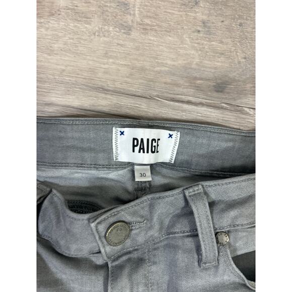 Paige Verdugo Ankle skinny stretch Jeans in Dove gray size women’s 30 - Picture 3 of 8